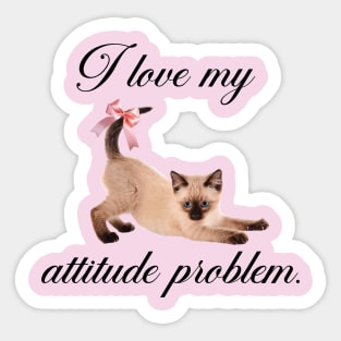 kitten Problem Sticker